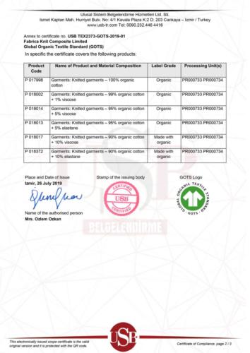 Scope Certificate